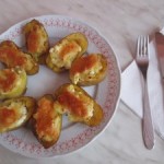 Rýchly a zdravý recept – zemiaky s mozarellou a chotagge cheese ( fotopostup )